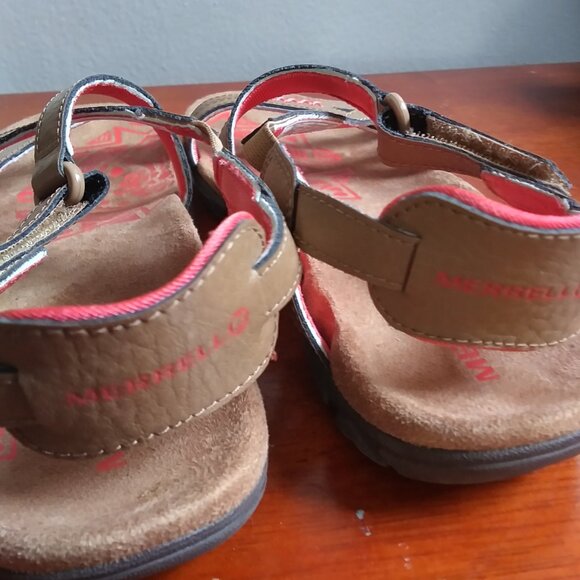Merrell Women's Sandspur Rose Sandals Leather tan Shoes Size 8 Strappy - Picture 3 of 11